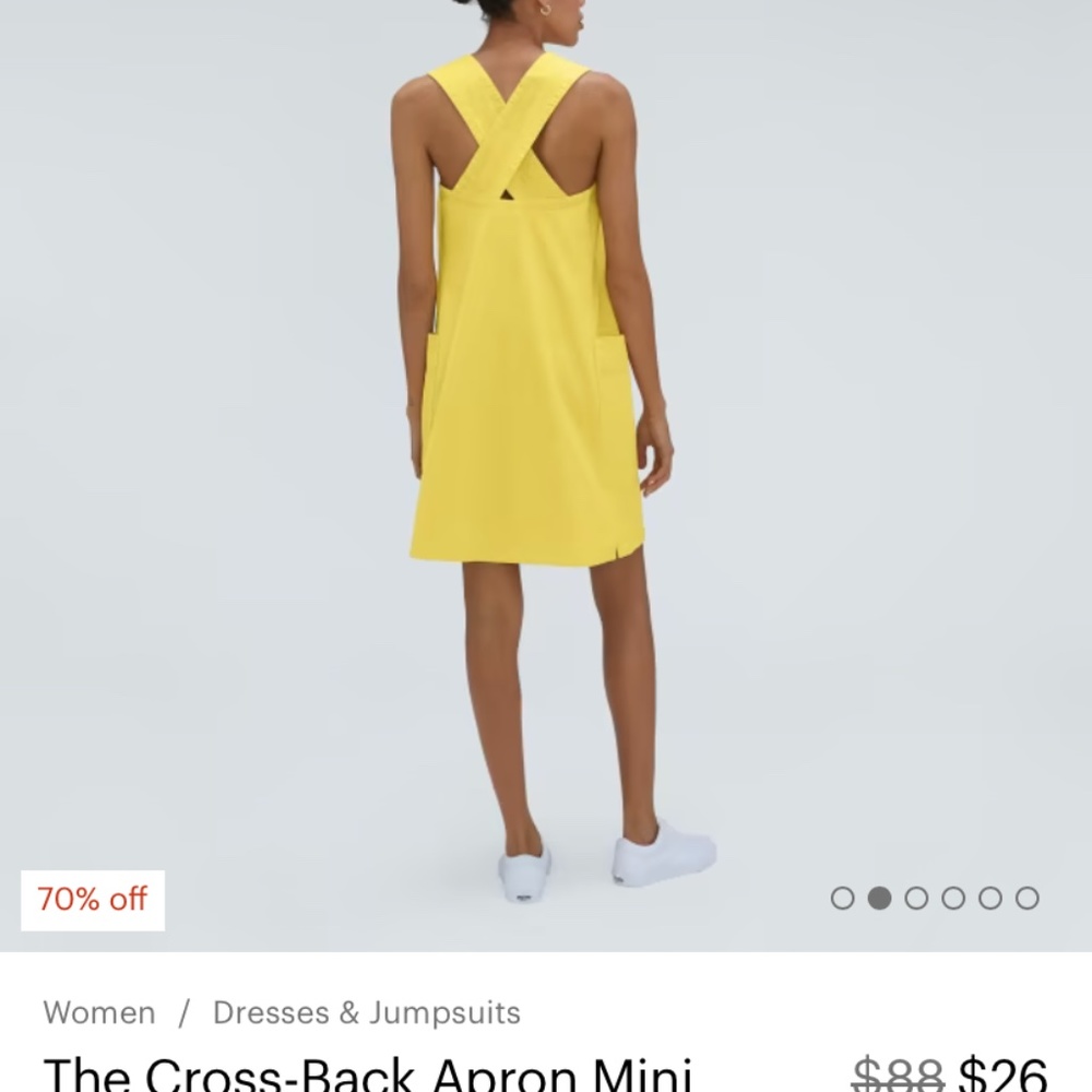 Everlane Cross Back Apron Mini